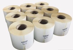 Thermoetiketten 80x50 mm – 9 Rollen à 1.000 Stück, ablösbarer Kleber