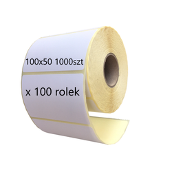 Thermoetiketten 100x50 mm – 100 Rollen à 1.000 Stück
