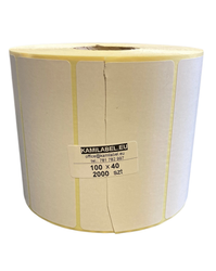 Thermoetiketten 100x40 mm, 2000 Stk., Fi40