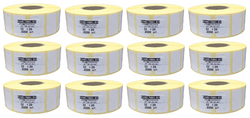 Thermoetiketten 32x20 mm – 2000 Stück, 12 Rollen, Kern Fi 40