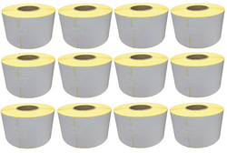 THERMOETIKETTEN 100x150 mm – 1000 Stück Ø40 – 12 Rollen