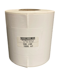 Folie-Etiketten 100x60 mm – 1.000 Stück, Ø 40 mm