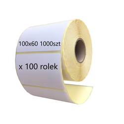 Thermoetiketten 100x60 mm – 100 Rollen à 1.000 Stück