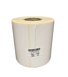 Thermotransferetiketten 100x150 mm, 350 Stück, Ø40 mm